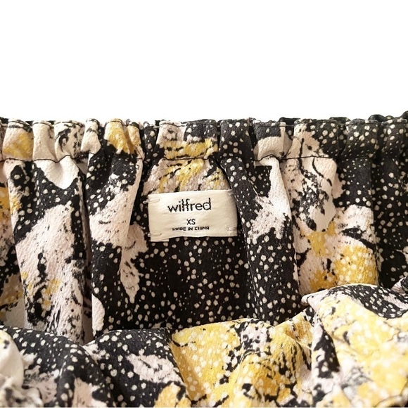 WILFRED | Morel Floral Off Shoulder Blouse Size XS Aritzia - Picture 3 of 10